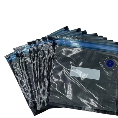 Jądra PA PE Zipper Worek próżniowy do przechowywania żywności Niebieski Heat Seal Zip Pouch