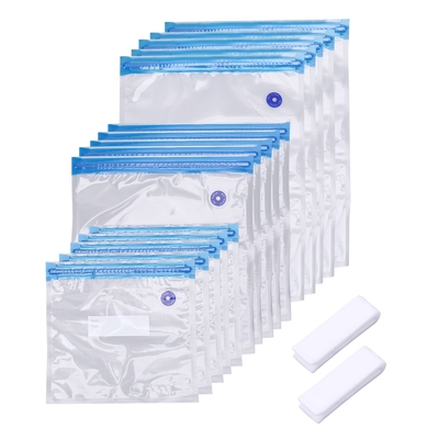 Chiny Próżniowa plastikowa torba Sous Vide Bez BPA Dwuwarstwowe zamki błyskawiczne