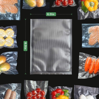 Worki próżniowe Tetured Freshness Zgrzewalna torba Sous Vide 6 &quot;X 8&quot;