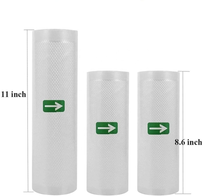 Lodówki Rolki próżniowe PE Nylonowe plastikowe torby do pakowania próżniowego 11 &quot;X25&quot; Ft