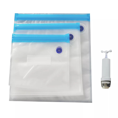 PE PA Food Torby wielokrotnego użytku Sous Vide CE Uszczelniacz próżniowy Zipper Bags Bez BPA