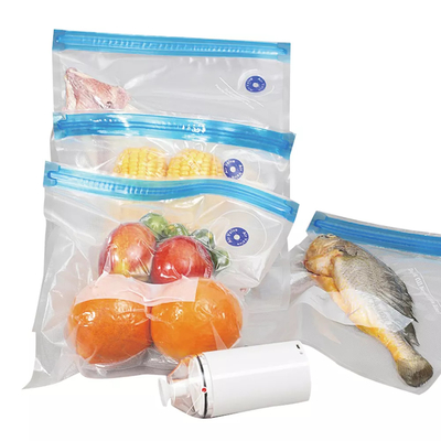 PE PA Food Torby wielokrotnego użytku Sous Vide CE Uszczelniacz próżniowy Zipper Bags Bez BPA
