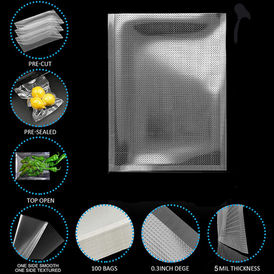 Poly Heat Clear Vacuum Seal Pouch Opakowania na żywność Torby nylonowe