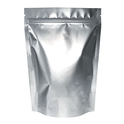 Zgrzewane na gorąco metaliczne srebrne folie Mylar Ziplockk Torby Stand Up Pouch Przechowywanie żywności