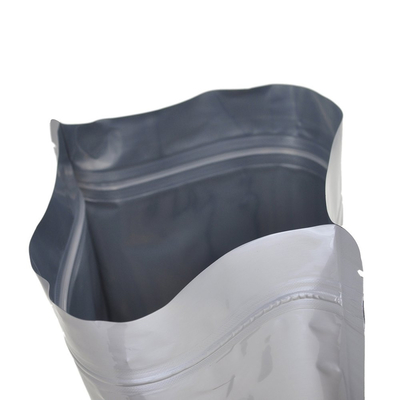 Zgrzewane na gorąco metaliczne srebrne folie Mylar Ziplockk Torby Stand Up Pouch Przechowywanie żywności