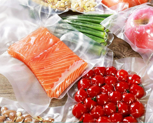 QS Frozen Food Hot Seal PE Hot Seal Plastikowa torba Dostosuj markę 15cm * 25cm