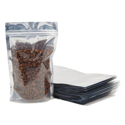 Zamykana folia aluminiowa Stand Up Pouch Torby do przechowywania żywności Odporne na zapachy z okienkiem